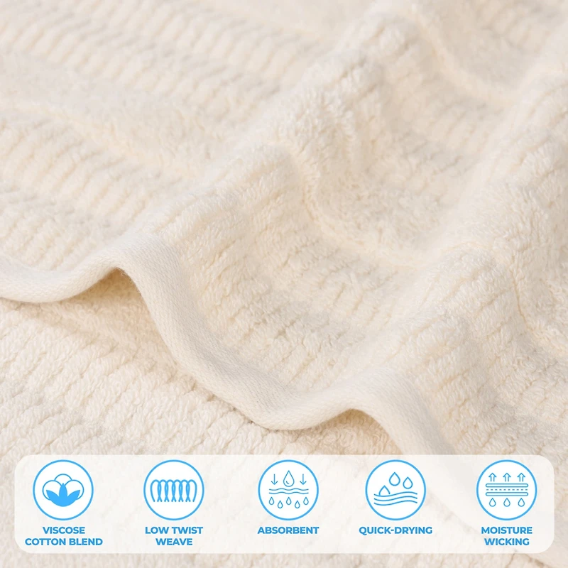 SUPERIOR® Mika Collection 6-pc. Quick Dry Solid Bath Towel Set