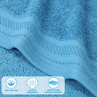 SUPERIOR® Honeycomb Collection | 100% Combed Cotton 4-pc. Quick Dry Bath Towel