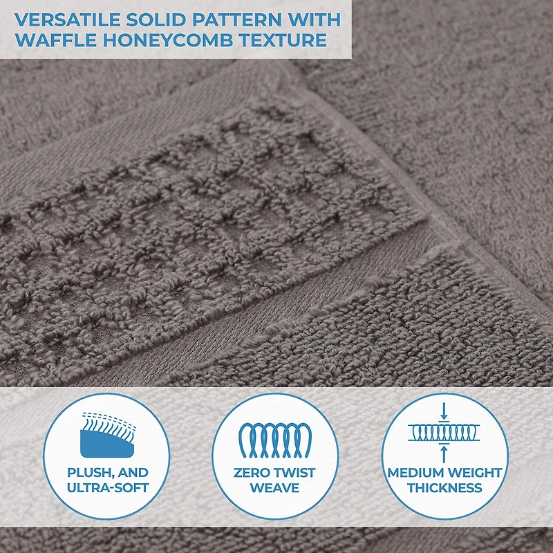 SUPERIOR® Napa Collection | 100% Cotton 3-pc. Quick Dry Solid Bath Towel Set