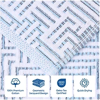 SUPERIOR® Jasper Collection | 100% Cotton 3-pc. Quick Dry Solid Bath Towel Set