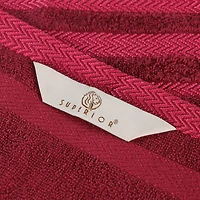 SUPERIOR® Hays Collection | 100% Cotton 3-pc. Quick Dry Solid Bath Towel Set