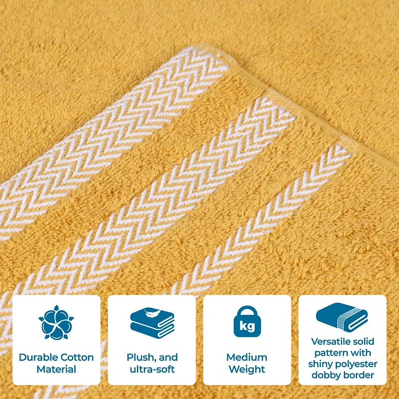 SUPERIOR® Hays Collection | 100% Cotton 6-pc. Solid Hand Towel