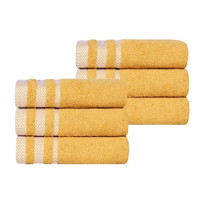 SUPERIOR® Hays Collection | 100% Cotton 6-pc. Solid Hand Towel