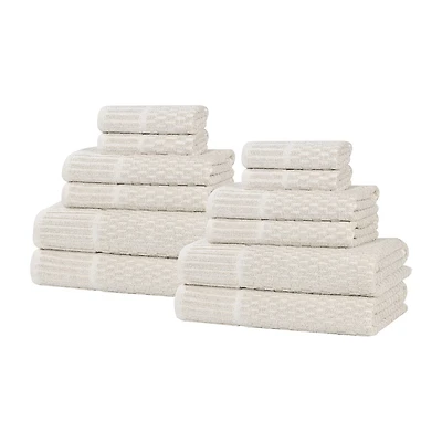 SUPERIOR® Juno Collection 12-pc. Quick Dry Solid Bath Towel Set