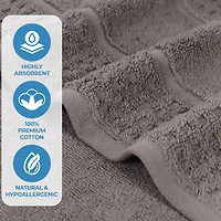 SUPERIOR® Napa Collection | 100% Cotton 6-pc. Quick Dry Solid Bath Towel Set