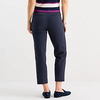 Liz Claiborne Emma Womens Slim Mid Rise Ankle Pant