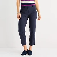Liz Claiborne Emma Womens Slim Mid Rise Ankle Pant