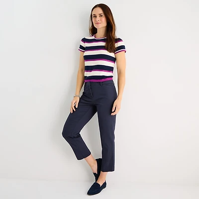 Liz Claiborne Emma Womens Slim Mid Rise Ankle Pant