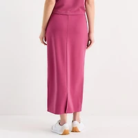 Stylus Womens High Rise Maxi Skirt