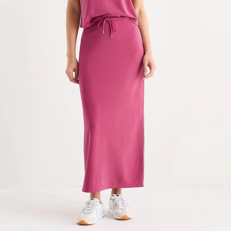 Stylus Womens High Rise Maxi Skirt
