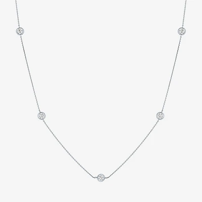 Diamond Addiction (G-H / Si2-I1) Womens / CT. T.W. Lab Grown White 10K Gold Inch Pendant Necklace