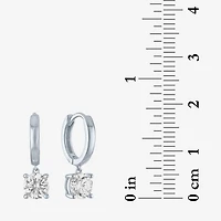 G-H / Si2-I1 Womens 1 CT. T.W. Lab Grown White Diamond 10K Gold 16.9mm Round Hoop Earrings