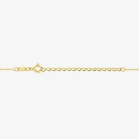 Diamond Addiction G-H / Si2-I1 Womens 1/10 CT. T.W. Lab Grown White Diamond 14K Gold Over Silver Heart 18 Inch Pendant Necklace