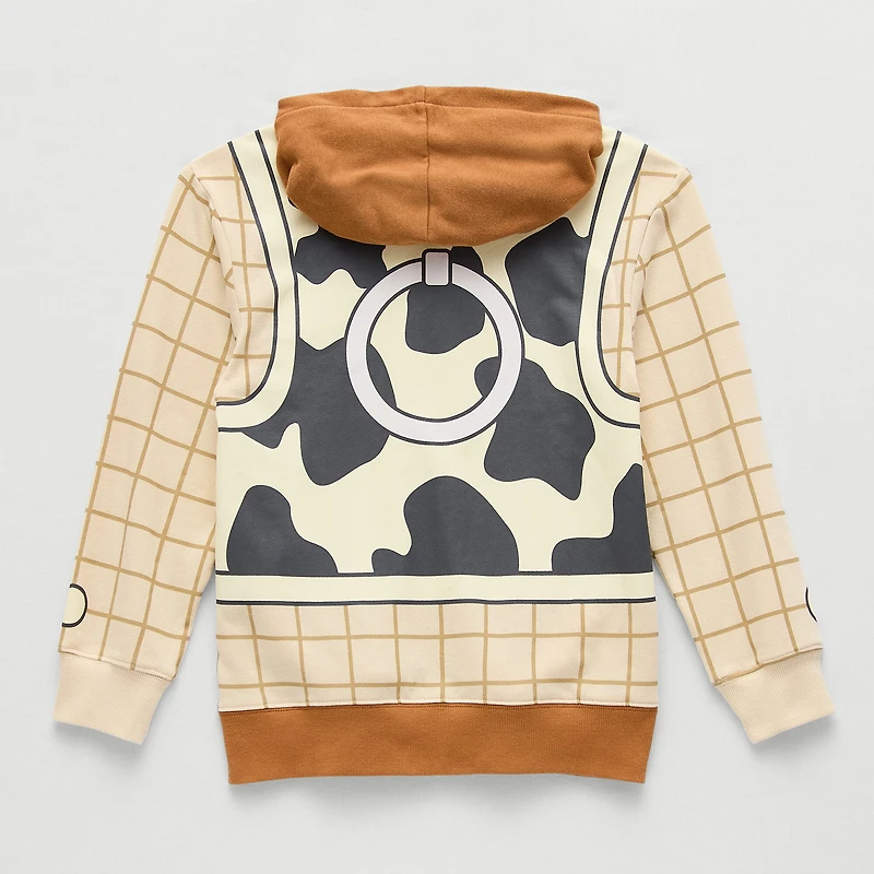 Disney Collection Little & Big Kid Boys Long Sleeve Toy Story Woody Zipper Hoodie