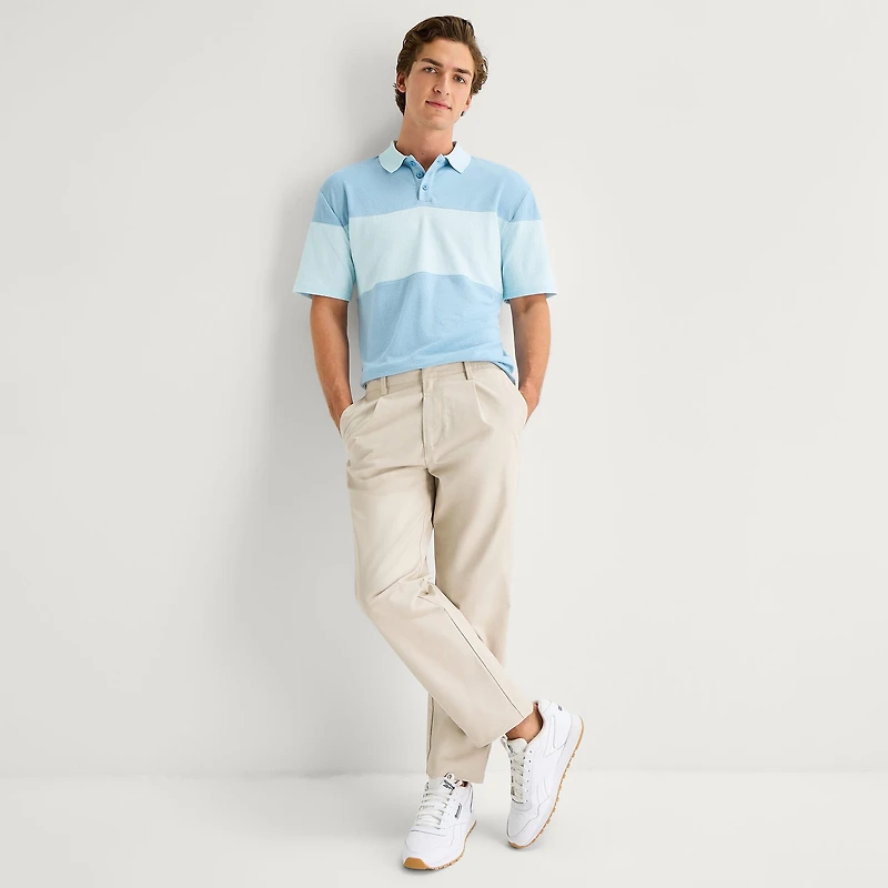 Stylus Mens Regular Fit Short Sleeve Polo Shirt