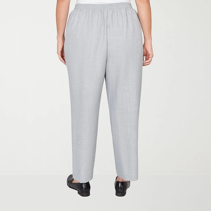 Alfred Dunner Al Fresco Womens Straight Mid Rise Pull-On Pant