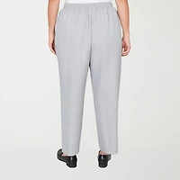 Alfred Dunner Al Fresco Womens Straight Mid Rise Pull-On Pant