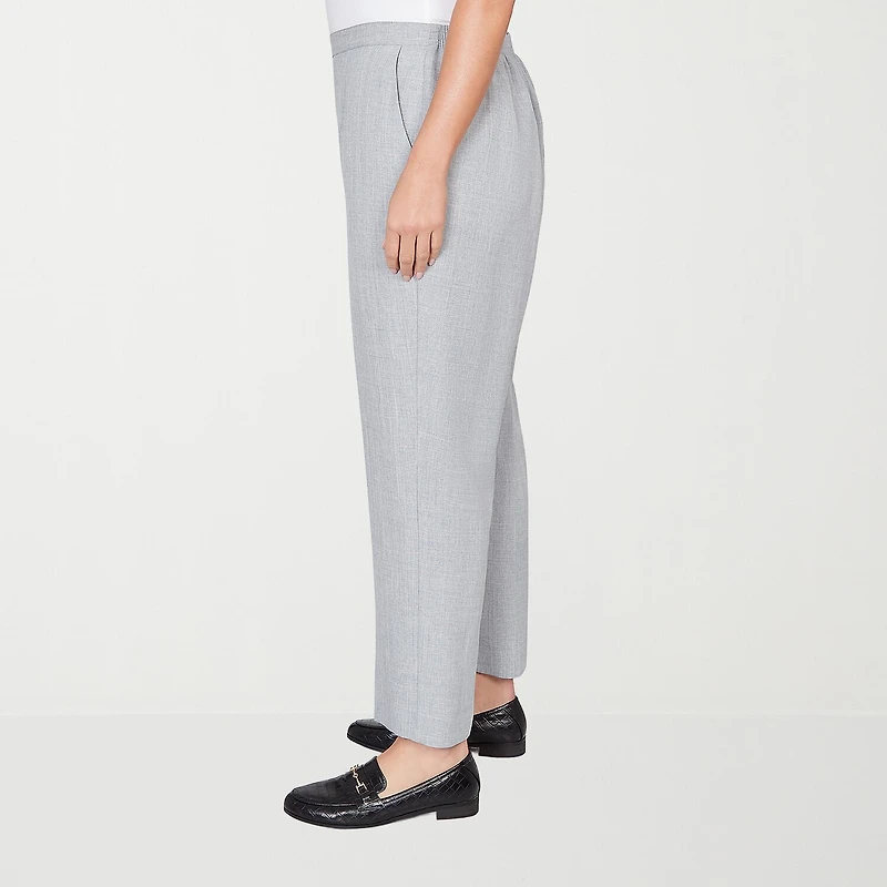 Alfred Dunner Al Fresco Womens Straight Mid Rise Pull-On Pant