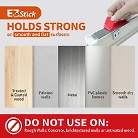 Eco Estates Ez Stick No Tool 1.5" Cut-To-Width Cordless 100% Blackout Cellular Shade