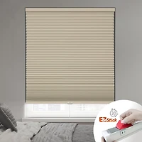 Eco Estates Ez Stick No Tool 1.5" Cut-To-Width Cordless 100% Blackout Cellular Shade