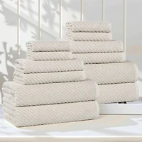 SUPERIOR® Amlia Collection 12-pc. Quick Dry Solid Bath Towel Set
