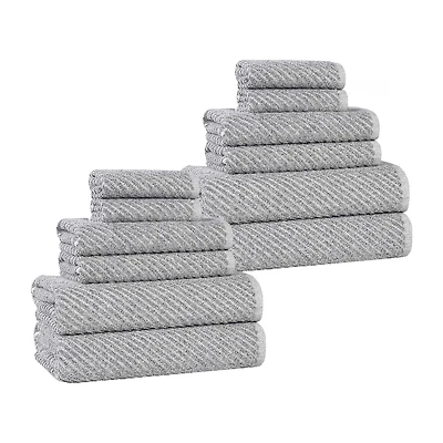 SUPERIOR® Amlia Collection 12-pc. Quick Dry Solid Bath Towel Set