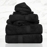 SUPERIOR® Madeline Collection | Plush Egyptian Cotton 6-pc. Quick Dry Solid Bath Towel Set