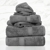 SUPERIOR® Madeline Collection | Plush Egyptian Cotton 6-pc. Quick Dry Solid Bath Towel Set