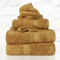 SUPERIOR® Madeline Collection | Plush Egyptian Cotton 6-pc. Quick Dry Solid Bath Towel Set