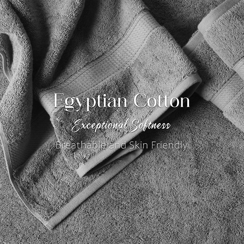 SUPERIOR® Madeline Collection | Plush Egyptian Cotton 6-pc. Quick Dry Solid Bath Towel Set