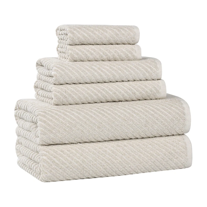 SUPERIOR® Amlia Collection 6-pc. Quick Dry Solid Bath Towel Set