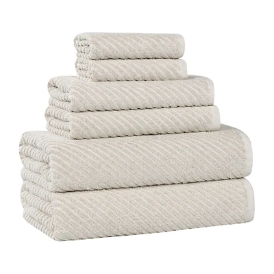 SUPERIOR® Amlia Collection 6-pc. Quick Dry Solid Bath Towel Set