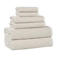 SUPERIOR® Amlia Collection 6-pc. Quick Dry Solid Bath Towel Set