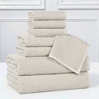 SUPERIOR® Amlia Collection 8-pc. Quick Dry Solid Bath Towel Set