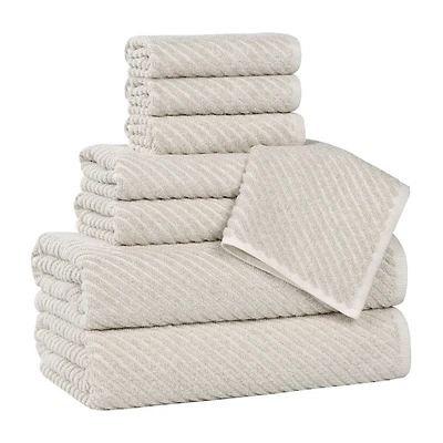 SUPERIOR® Amlia Collection 8-pc. Quick Dry Solid Bath Towel Set