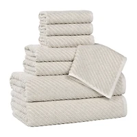 SUPERIOR® Amlia Collection 8-pc. Quick Dry Solid Bath Towel Set