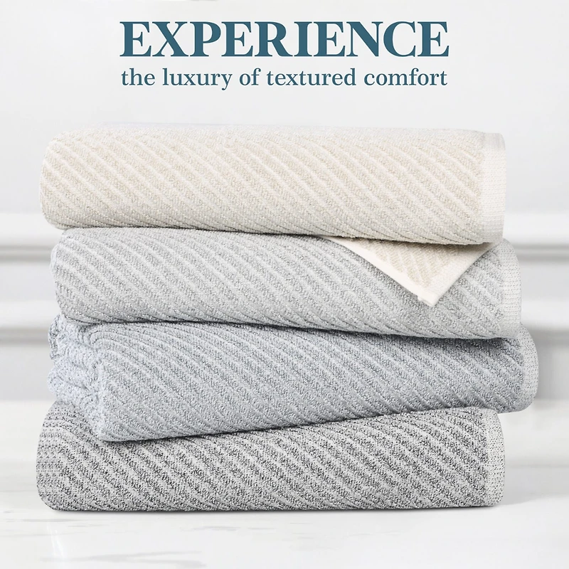 SUPERIOR® Amlia Collection 8-pc. Quick Dry Solid Bath Towel Set