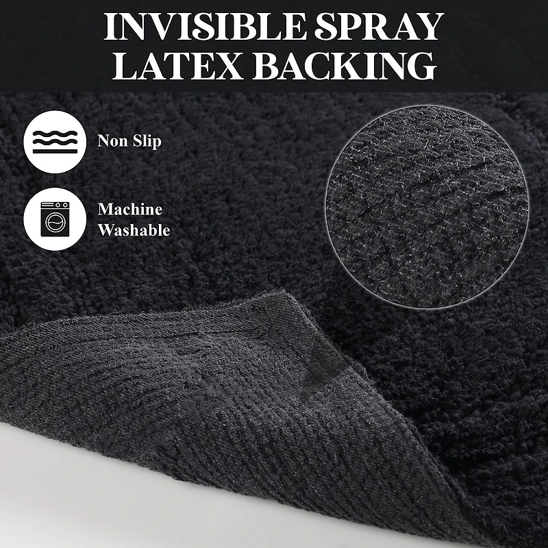SUPERIOR® Solid Cotton 2-Pc Bath Rug