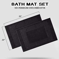 SUPERIOR® Cotton 2-Pc Bath Mat