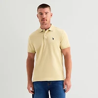 U.S. Polo Assn. Interlock Pique Mens Classic Fit Short Sleeve Shirt