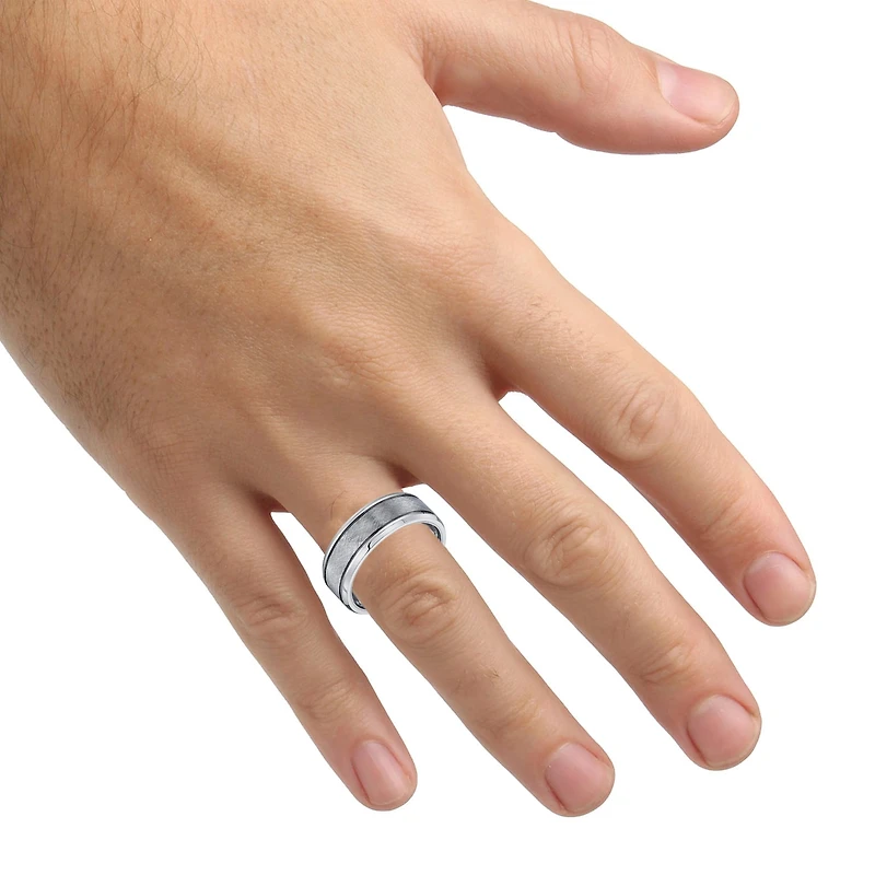 Mens 8MM Tungsten Wedding Band
