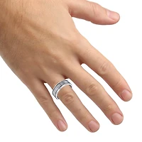Mens 8MM Tungsten Wedding Band