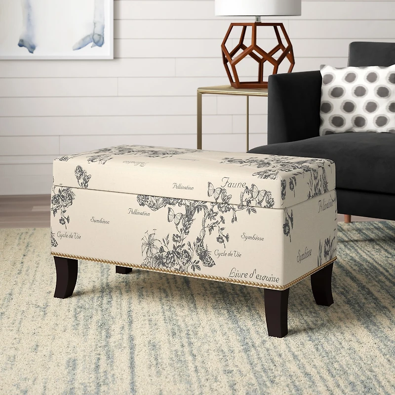 Linon Stephanie Storage Tufted Bench