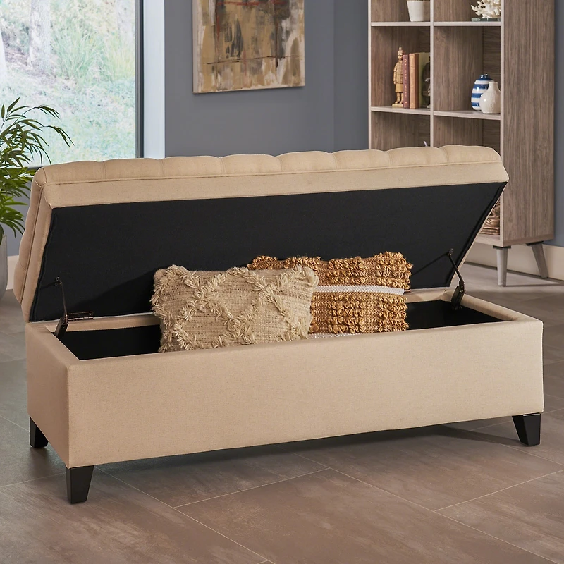 Juliana Tufted Upholstered Ottoman