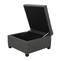 Isabella Tufted Upholstered Ottoman