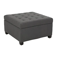 Isabella Tufted Upholstered Ottoman