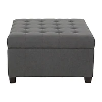 Isabella Tufted Upholstered Ottoman