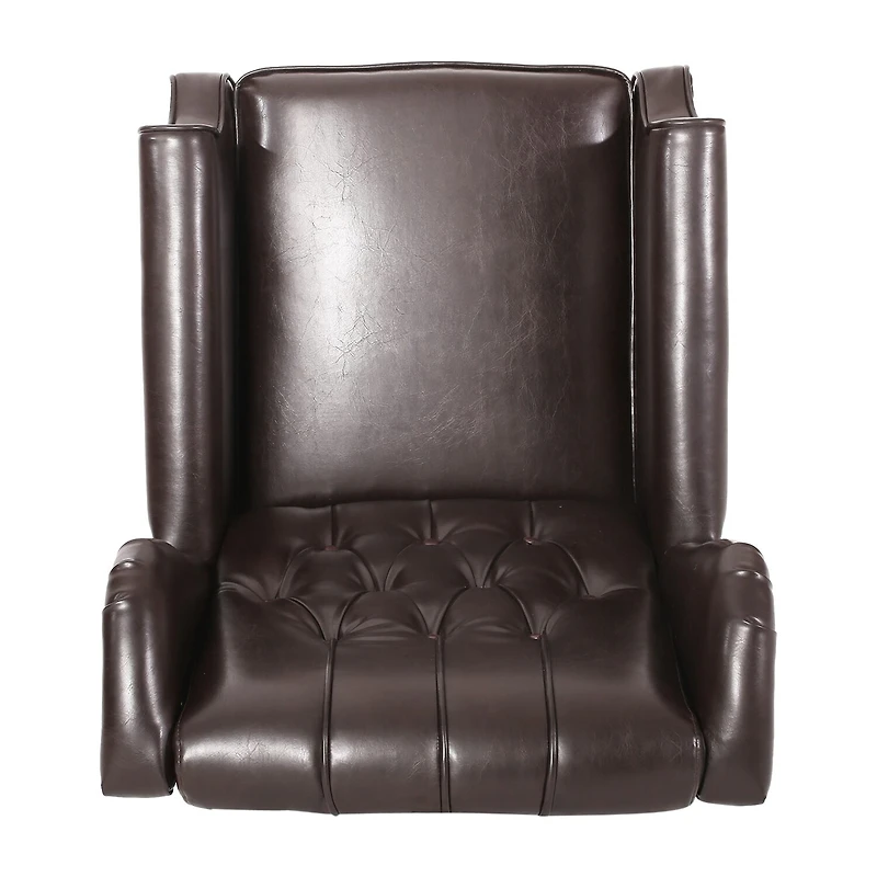 Walter Tufted Roll-Arm Recliner