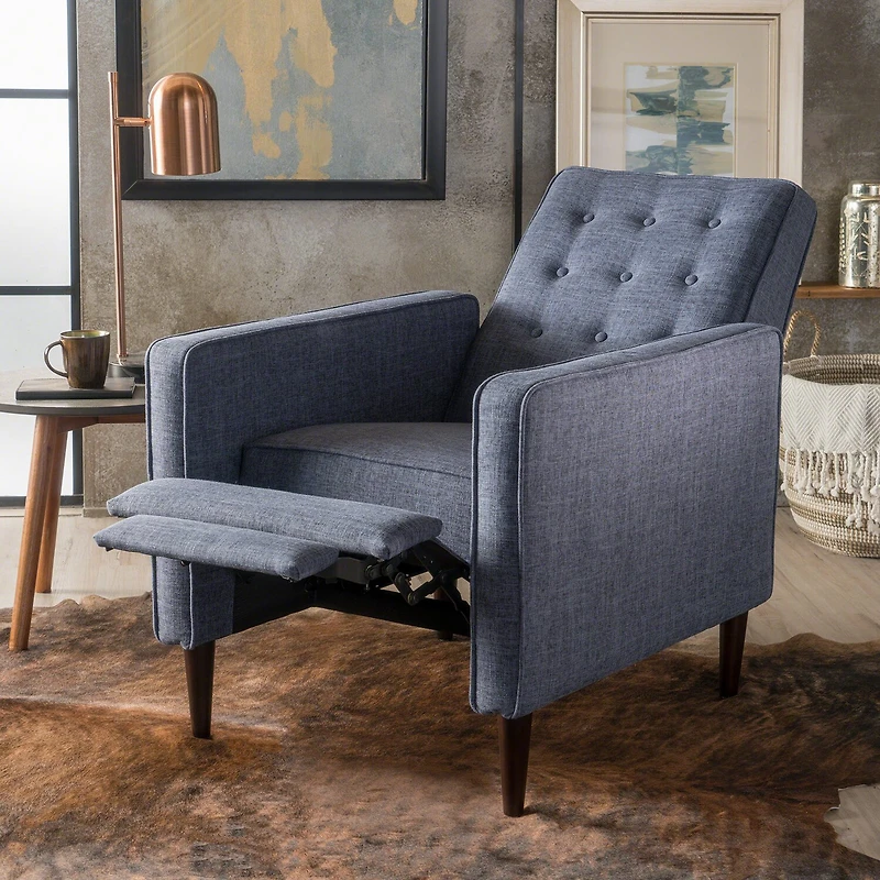 Mervynn Tufted Track-Arm Recliner