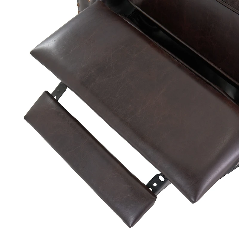 Walder Tufted Roll-Arm Recliner